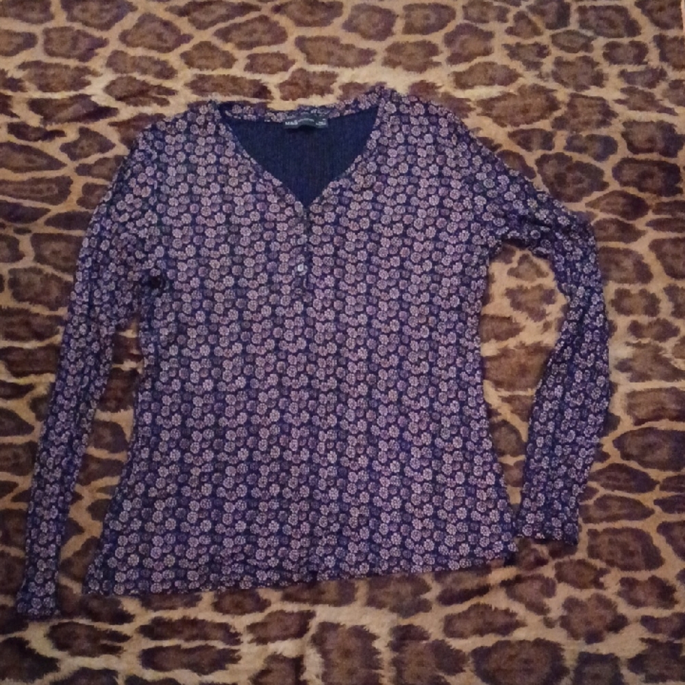 Marks & Spencer Collection Floral Long Sleeve Women's Top - 10